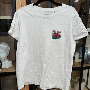 Uniqlo x SPRZ New York Keith Haring tee tshirt crewneck short sleeve embroidered